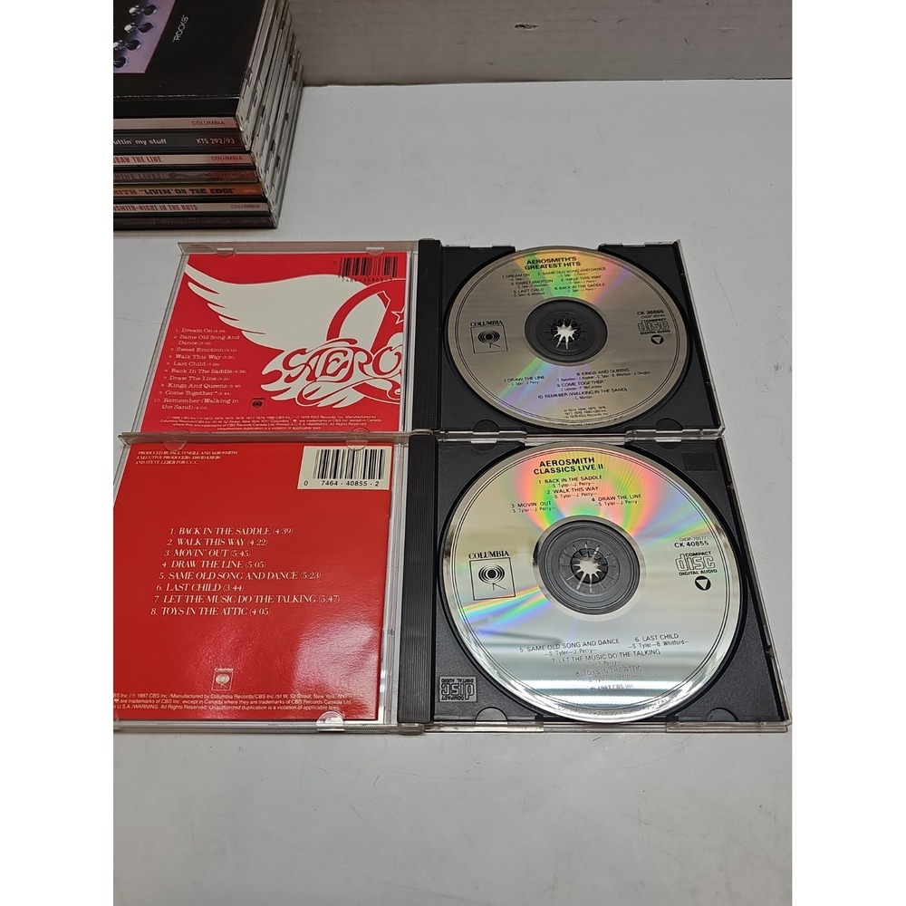 Lot Of 9 Aerosmith CDs Rock - Picture 3 of 11